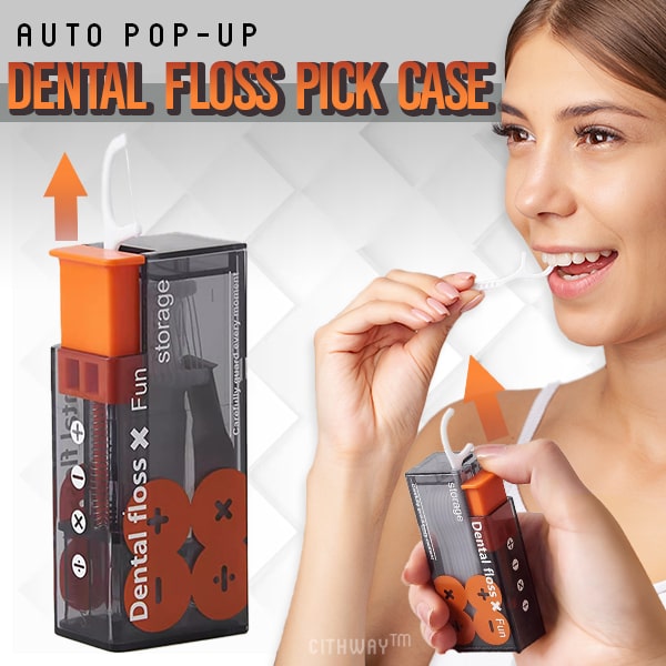 Cithway™ Pop-up Dental Floss Pick Travel Case