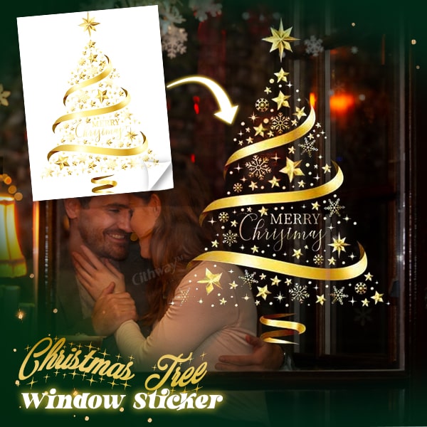 Cithway™ Christmas Tree Window Static Cling Sticker