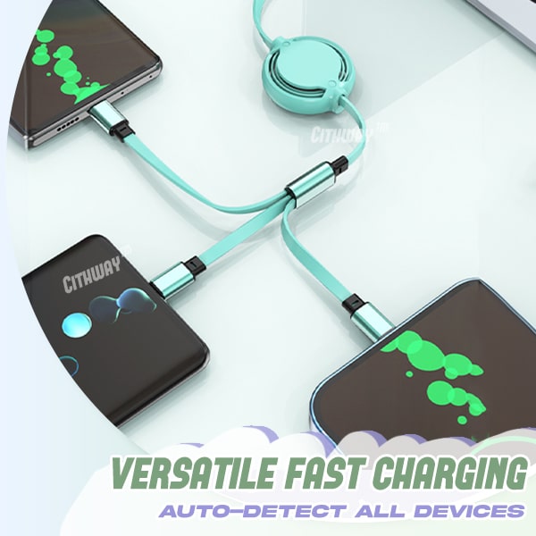 Cithway™ 3-in-1 Fast Charging Retractable Cable Macaron