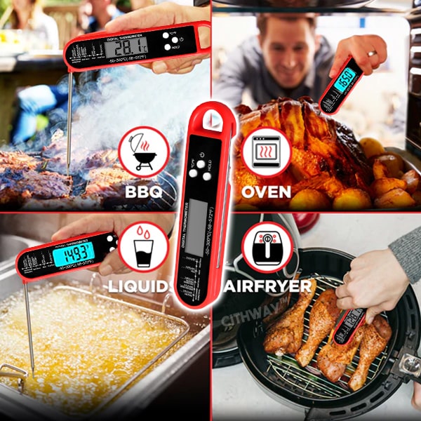 Cithway™ BBQ Instant Red Meat & Food Thermometer