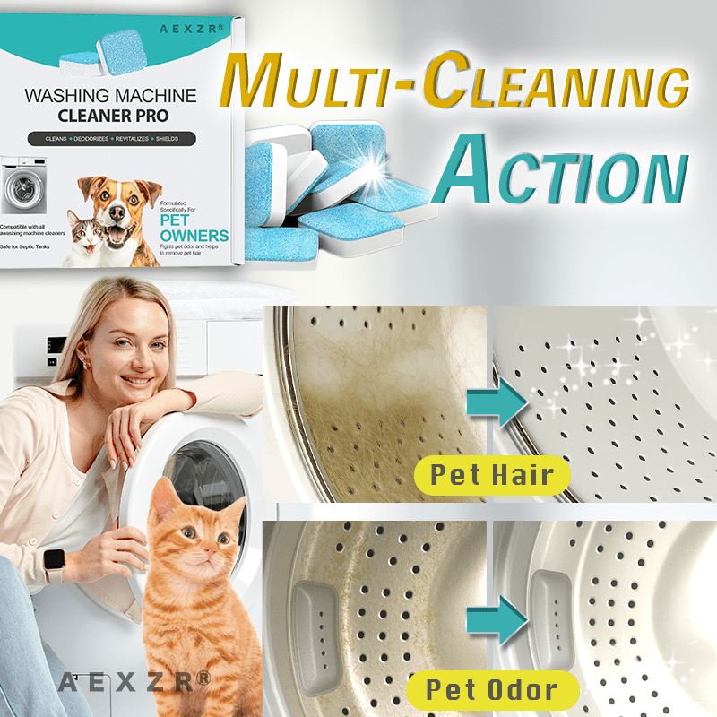 Aexzr® Paw-Clean Washing Machine Gunk Buster Tablet - 1 YEAR SUPPLY
