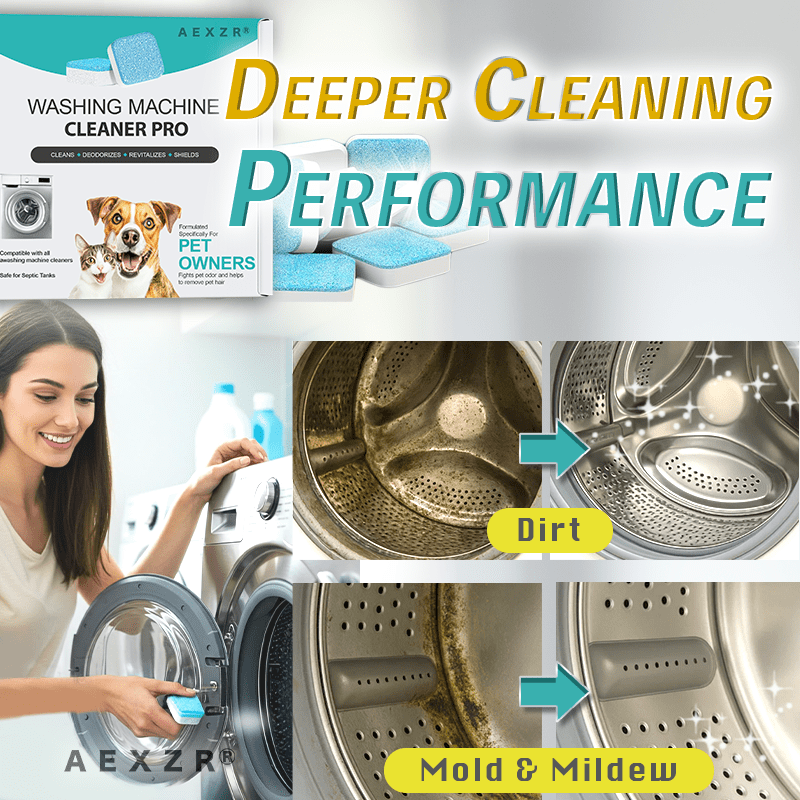 Aexzr® Paw-Clean Washing Machine Gunk Buster Tablet - 1 YEAR SUPPLY