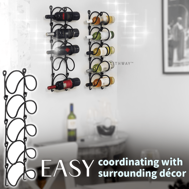 Cithway™ Wall-Mounted Towel/Wine Rack Organizer Set