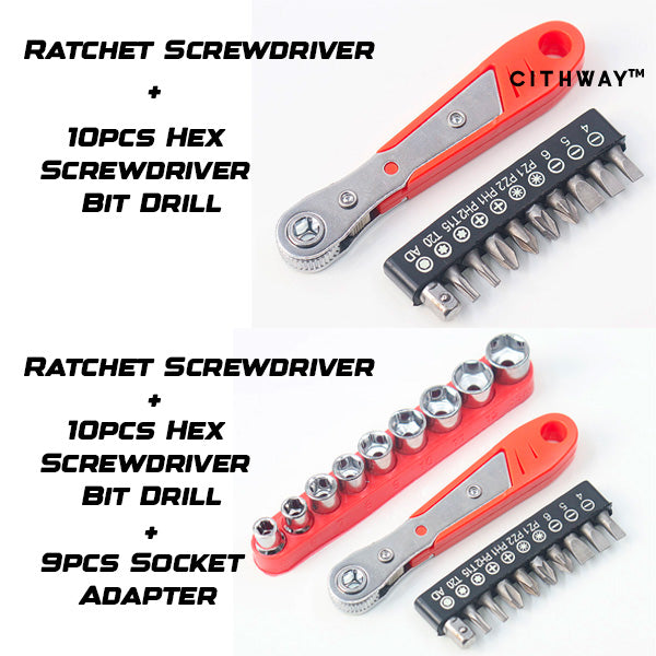 Cithway™ Universal All-Reach Mini Ratchet Wrench Screwdriver